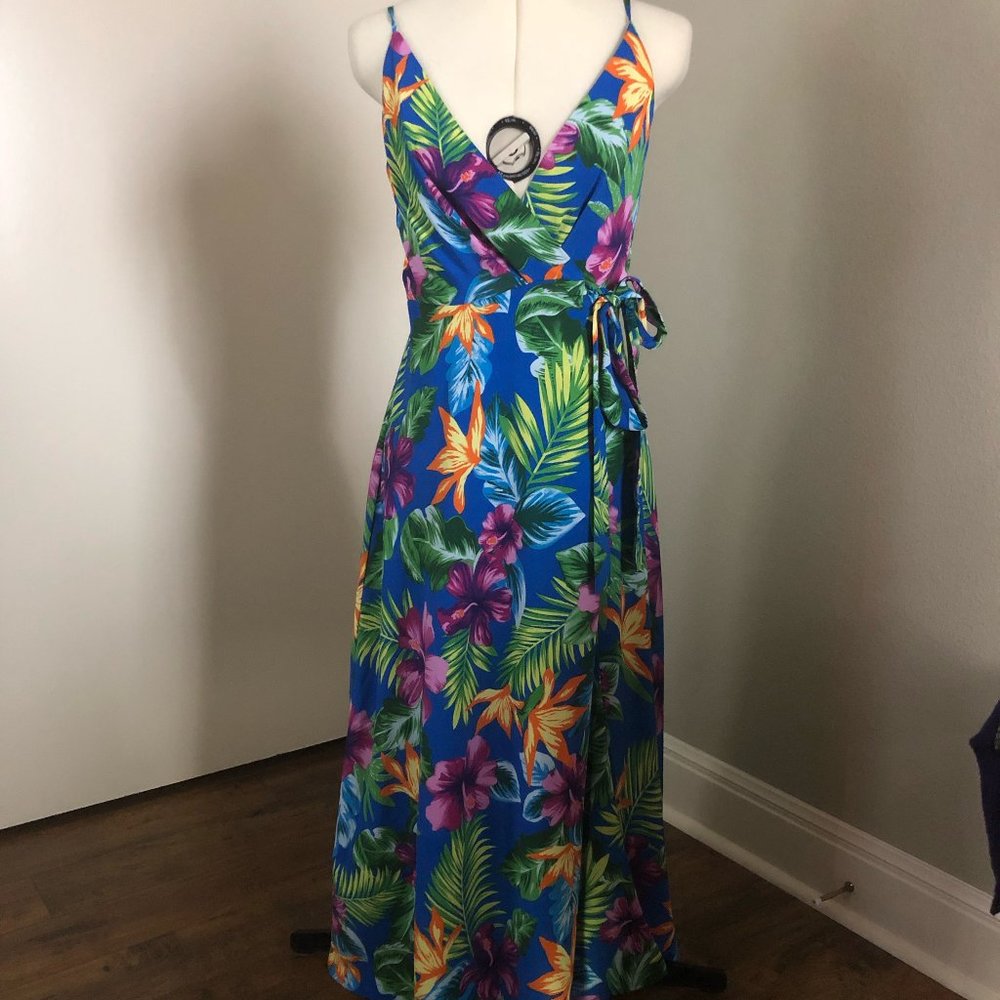 Tropical - Tikki dress - NEW WITH TAGS - Blue